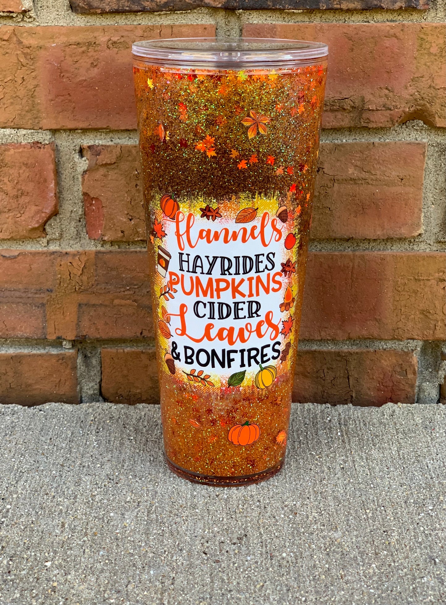 Fall Themed 24oz Tumbler