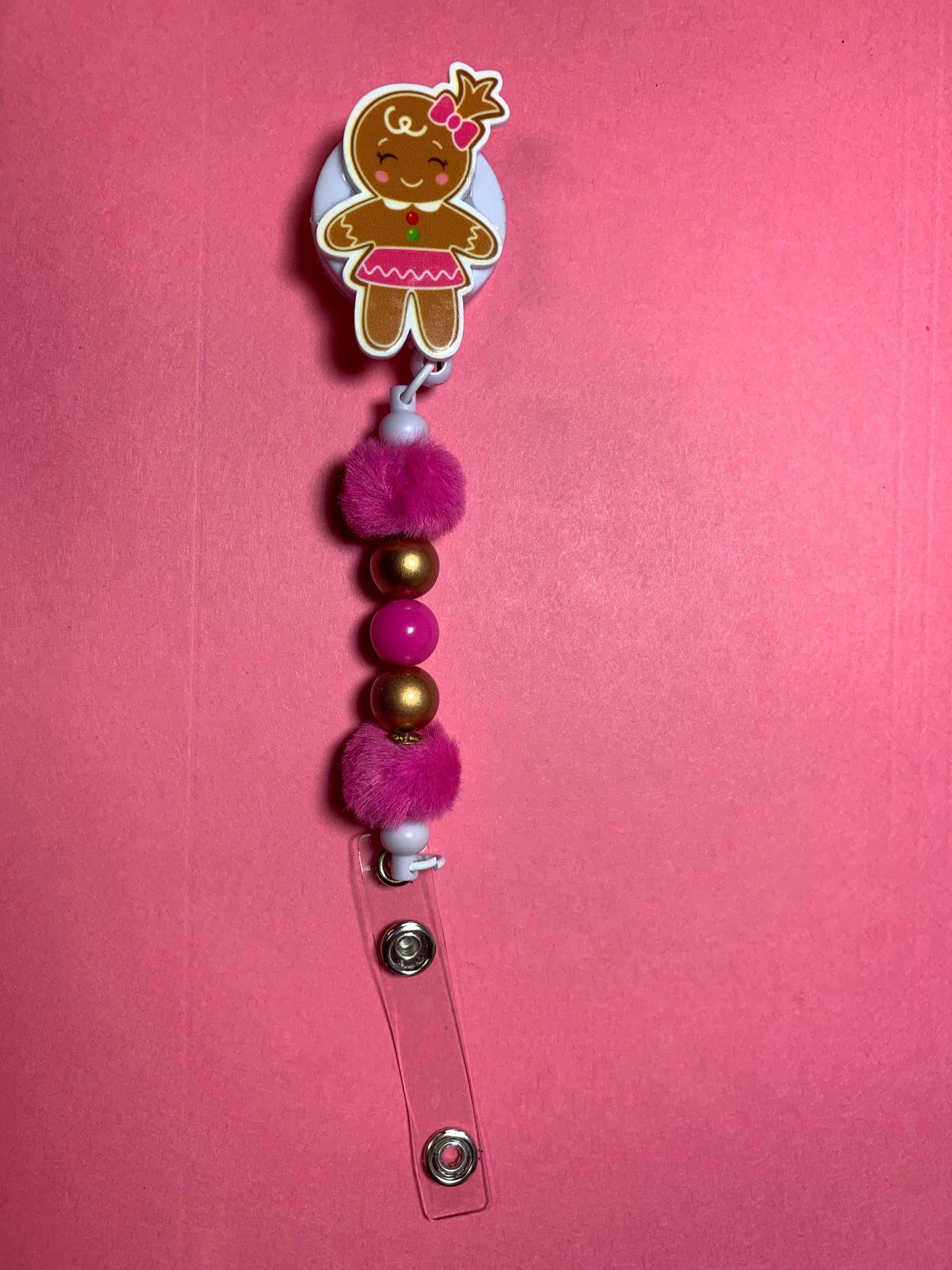 Gingerbread Girl Badge Reel