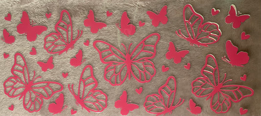 Pink butterflies