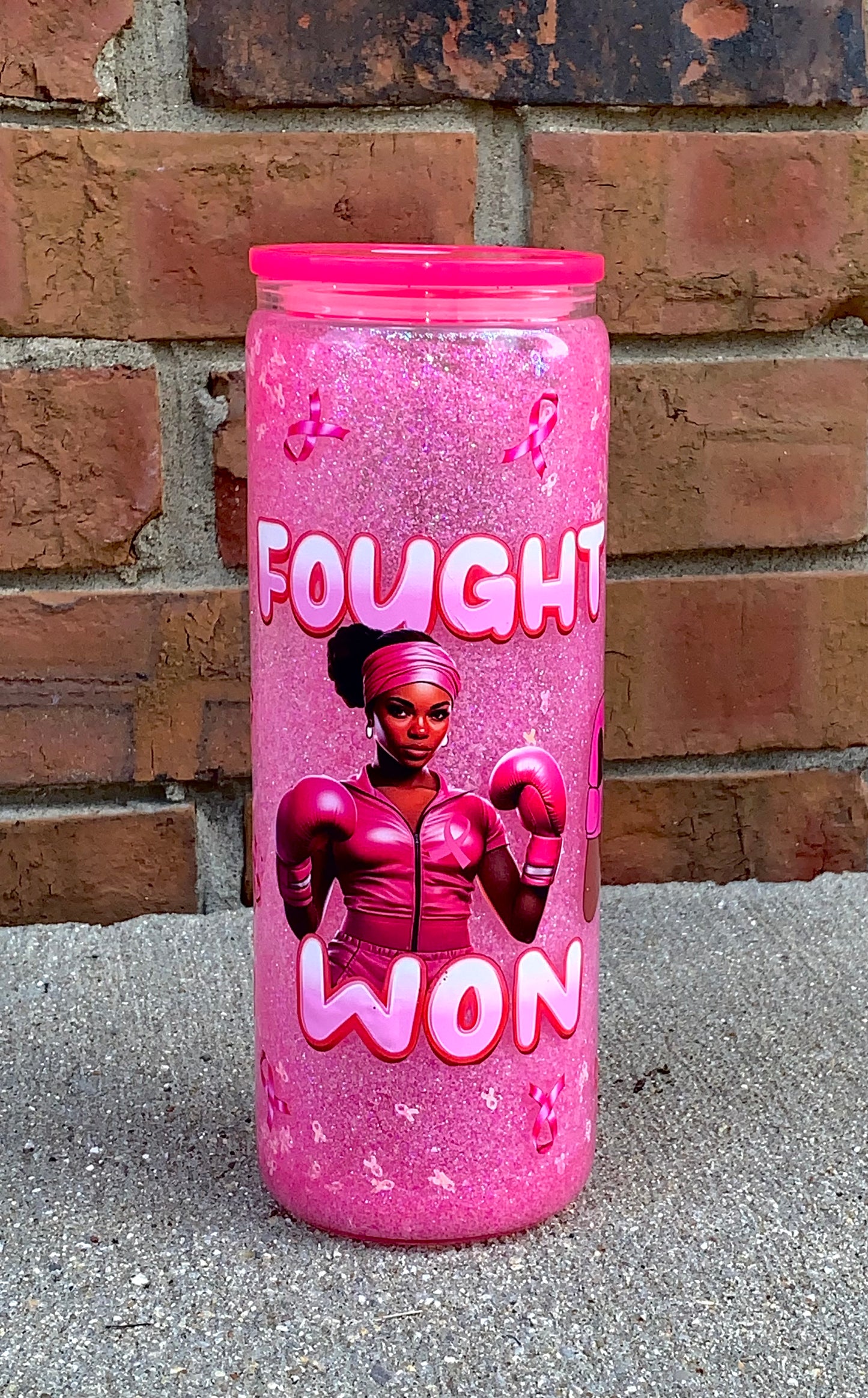 I Fought & Won Breast Cancer 20oz Tumbler