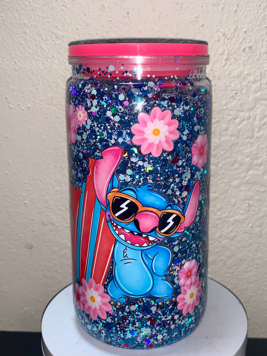 Plastic 12oz Stitch Tumbler