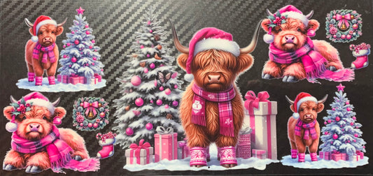 Pretty Pink Christmas & Cows