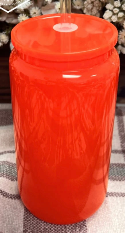 16oz Opaque Single Wall Glass Can